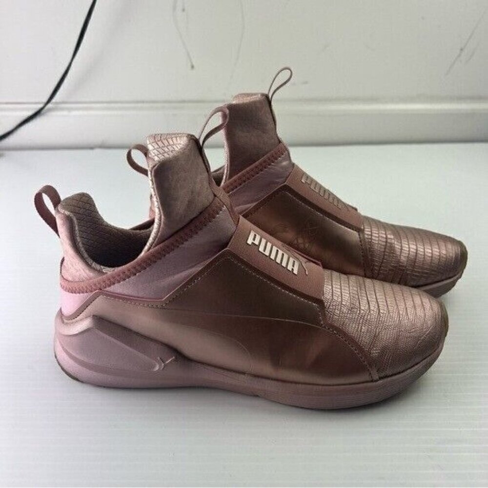 Puma Fierce Metallic Sneaker Trainer Rose Gold Women's Athletic Shoes 8.5 - Picture 8 of 10